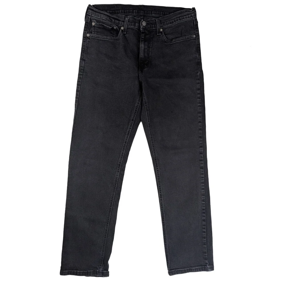 Levi's 511 Slim Fit‎ Black Wash Denim Tapered Leg Jeans Men's Size 34x32